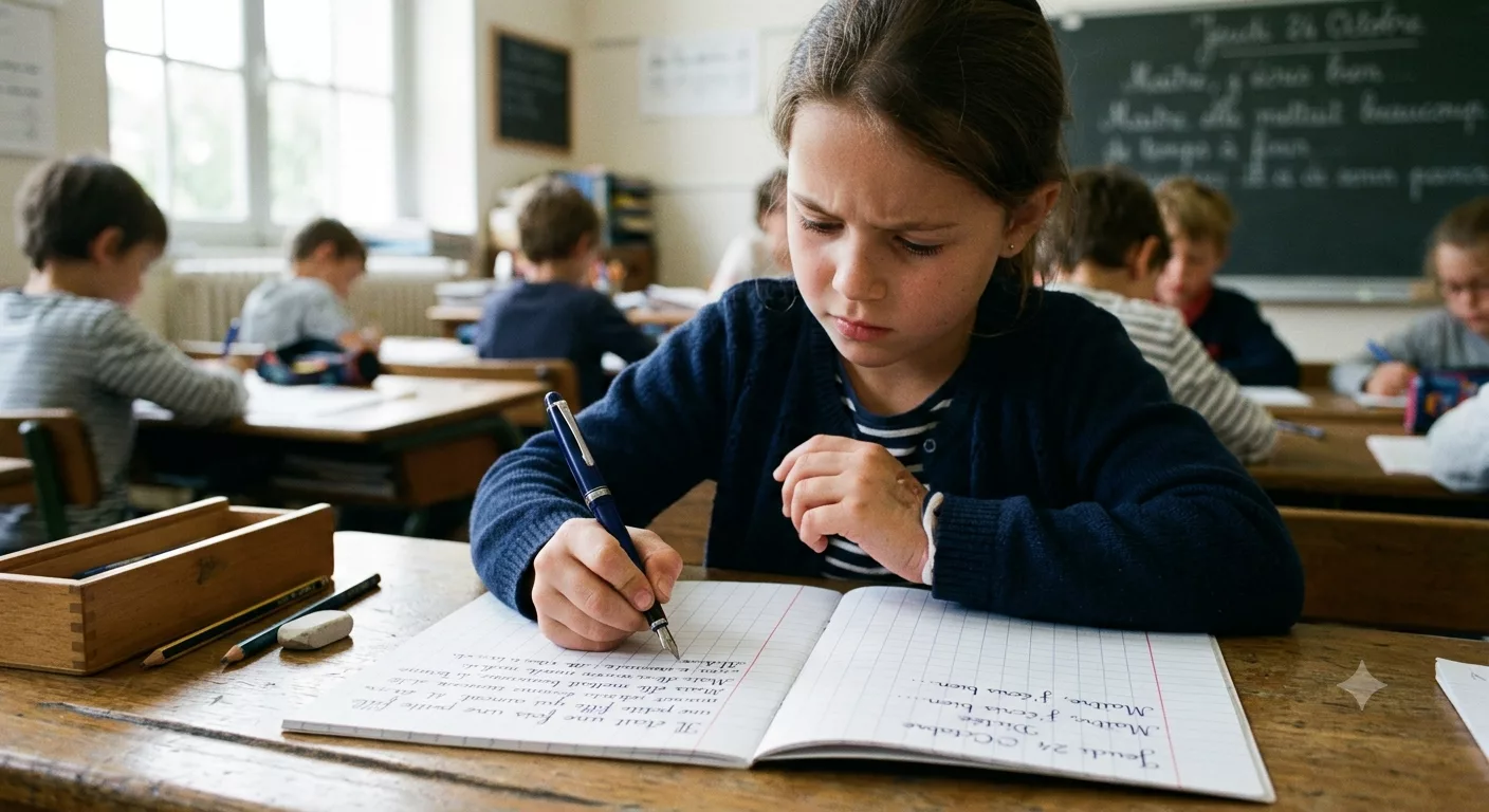 Enfant en difficulté d’écriture